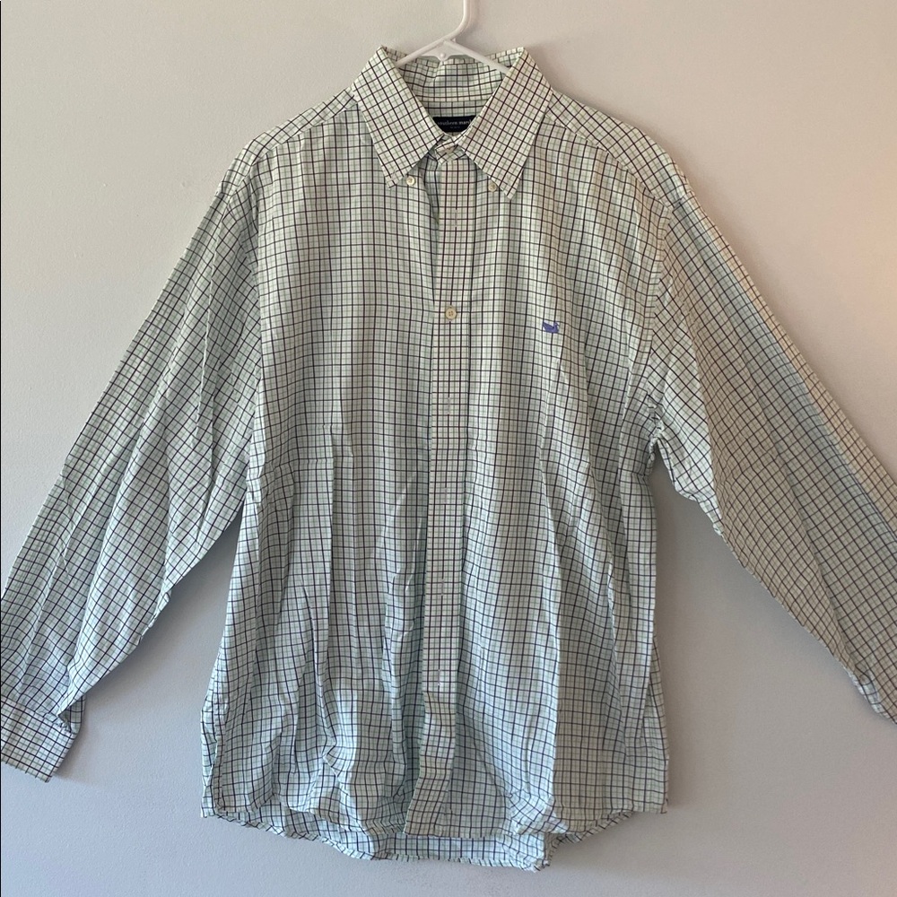 Southern Marsh Green and Blue Checkered Shirt